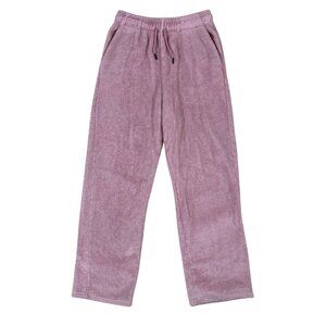 Angel Cult Soft Textured Plush Fleece Drawstring Jogger Lounge Pants‎ Medium